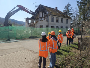 Hausabriss für die Ortsumgehung Martinstein