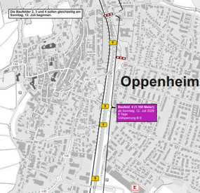 B 9 - Erneuerung der Fahrbahn zwischen Nierstein und Oppenheim