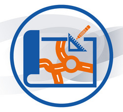 Icon Straßenplanung