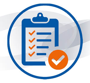 Icon einer Checkliste